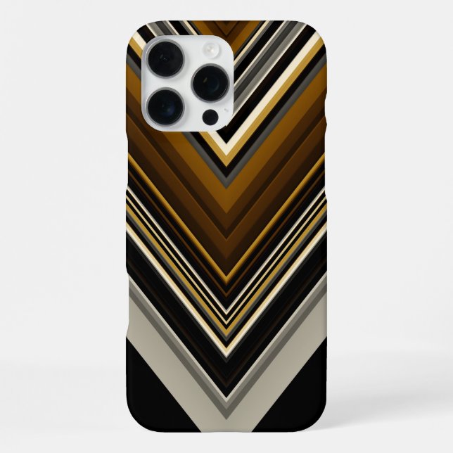 Coque iPhone Triangles modernes initiales abstraites et personn (Verso)