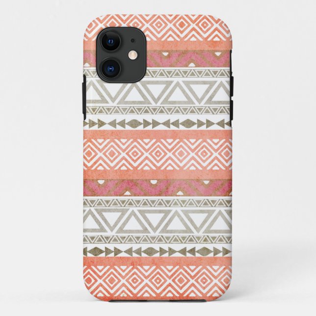 Coque iphone tribal aztèque vintage du motif 2 (Dos)