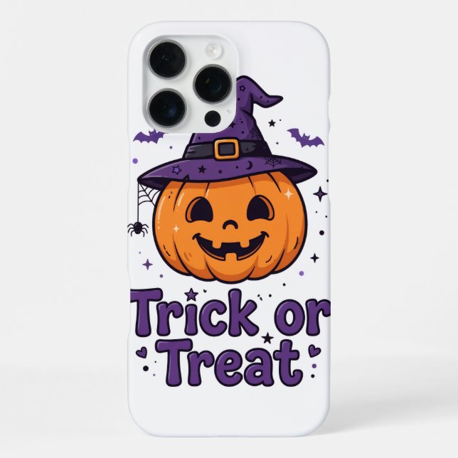 Coque iPhone Trick or Treat Pumpkin iPhone 16 Pro Max Case (Verso)