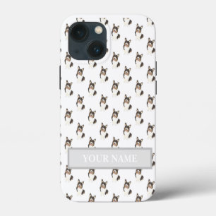 Etui iPhone 13 Mini Tricolore noir personnalisé Corgi Chien