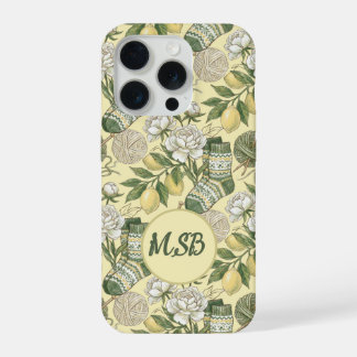 Coque iPhone 15 Pro Tricot de citron d'été