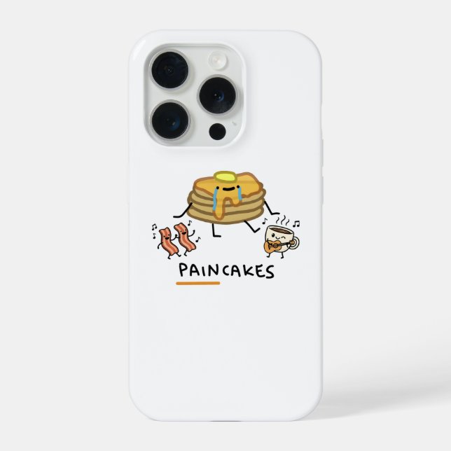Coque iPhone Tristes Paincakes - Punité de nourriture de petit  (Verso)