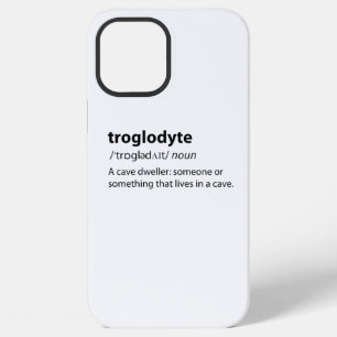 Coque iPhone 12 Pro Max Troglodyte - Drôle Habitant de Grotte Spéléologue