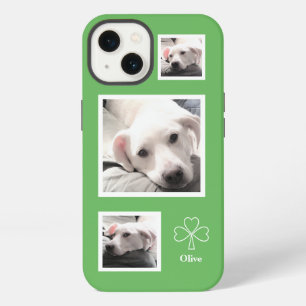 Etui iPhone 13 Trois mignonnes photos de Sweet White Chien Chien