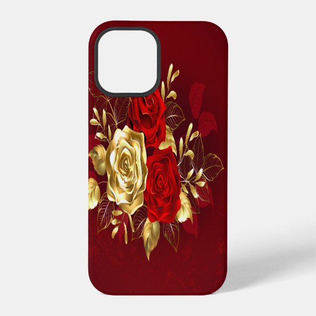 Coque iPhone Trois Roses de bijoux (Verso)