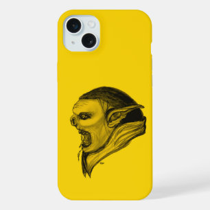 Coque iPhone 15 Plus Troll en noir et jaune