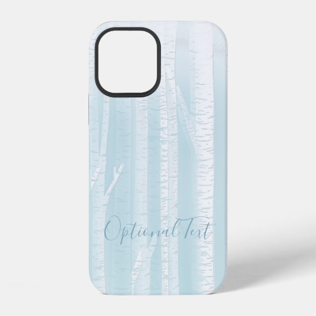 Coque iPhone Troncs d'arbres de bouleau  (Verso)
