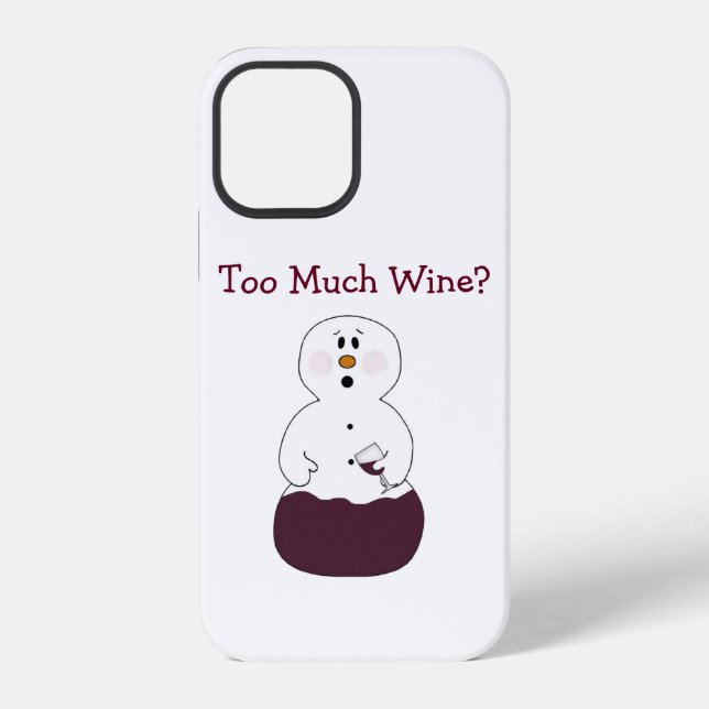 Coque iPhone Trop de Vin (Verso)