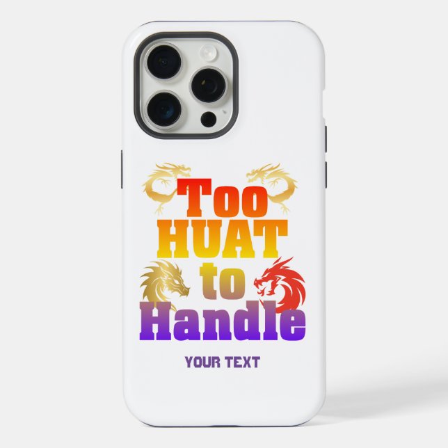 Coque iPhone Trop Huat pour être géré (Verso)