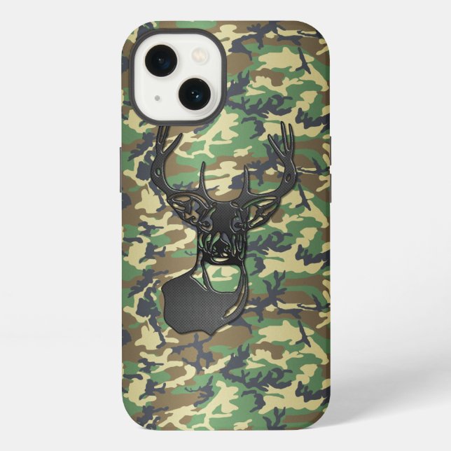 Coque iPhone Trophée Buck Deer - Camo (Verso)