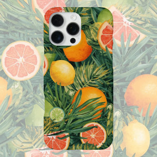 Coque iPhone 16 Pro Max Tropical Citrus Medley – Aquarelle Citron, Orange 