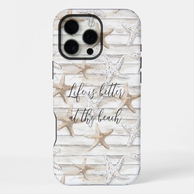 Coque iPhone Tropical Ocean Beach Starfish (Verso)