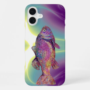 COQUE iPhone 16 PLUS TRUITE ARC-EN-CIEL COLORÉE