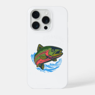 Coque iPhone 15 Pro Truite Fardée de Mer Chase Chrome