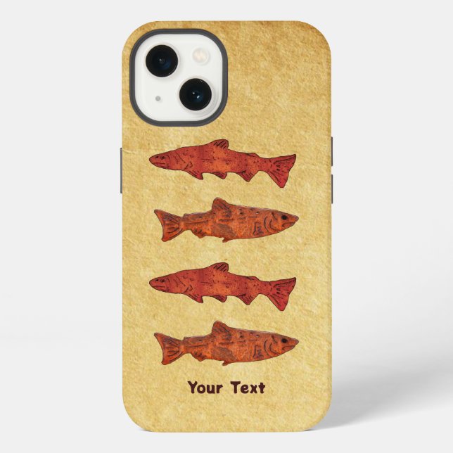 Coque iPhone Truite rustique (Verso)