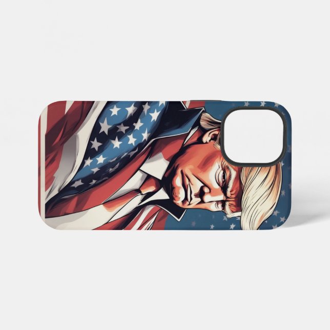 Coque iPhone Trump Epic American Flag (Verso Horizontal)