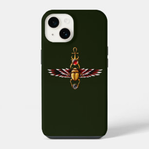 Coque Pour iPhone 14 TSDS : Graphisme de la cape du scarabée de Seth