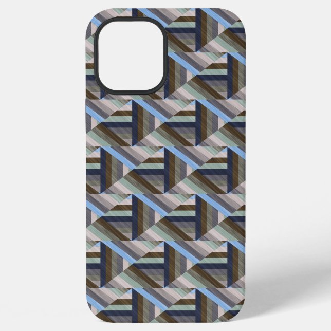 Coque iPhone Tuiles pliées (Verso)