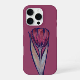 Coque iPhone 16 Pro Tulipe rose Douce floraison du printemps