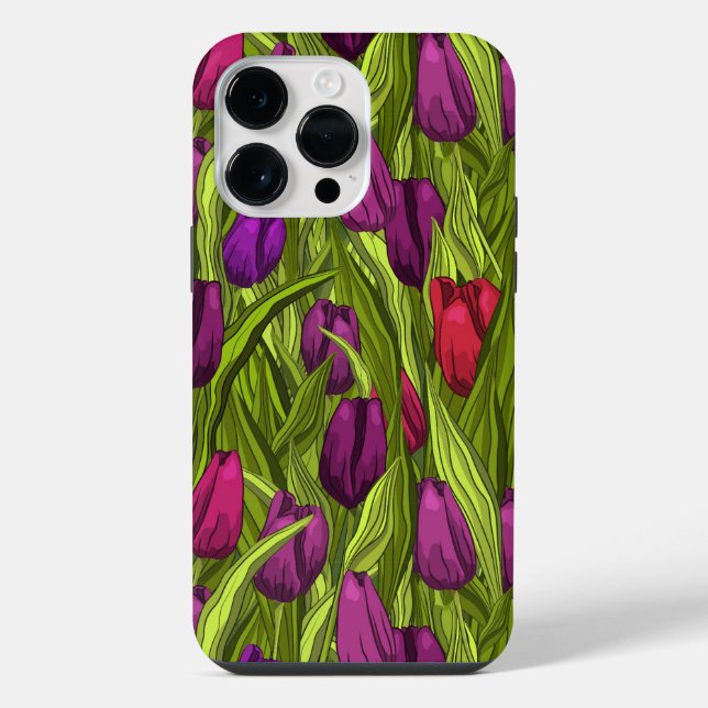 Coque iPhone Tulipes (Verso)