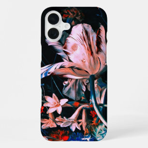 Coque iPhone 16 Plus TULIPES BLANCHES ROSES FLEURS COLORÉES DANS Floral