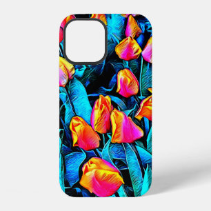 Coque iPhone 12 Tulipes d'or et d'orange d'Artsy du Mont Vernon