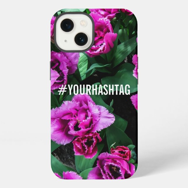 Coque iPhone Tulipes roses (Verso)
