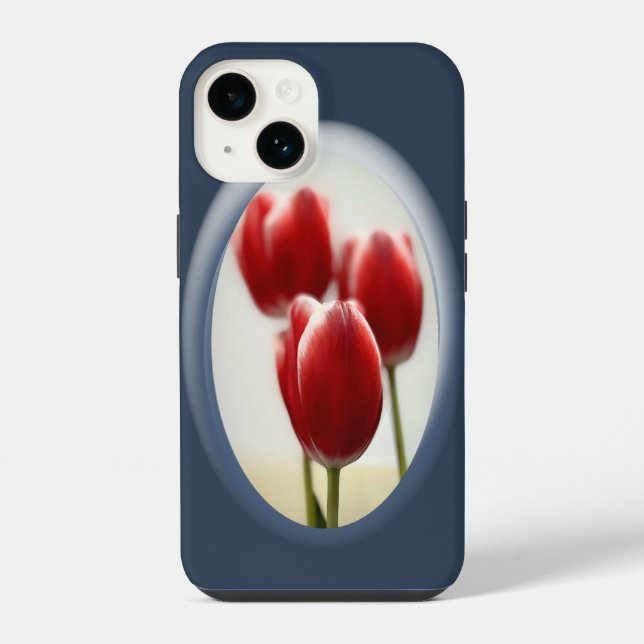 Coque iPhone Tulipes rouges (Verso)