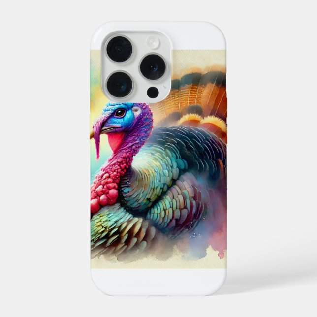 Coque iPhone Turkey in Vibrant Harmony 200724AREF110 - Watercol (Verso)