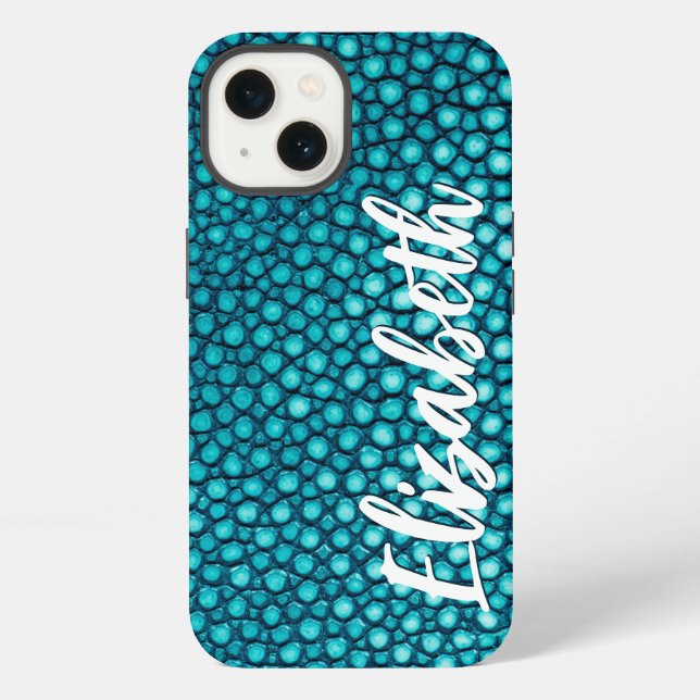 Coque iPhone Turquoise (Verso)