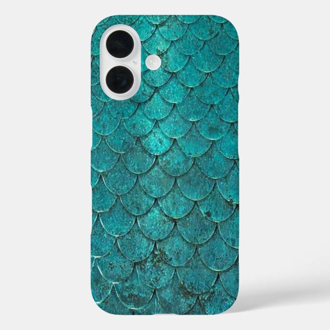 Coque iphone turquoise de sirène (Verso)