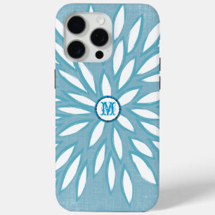 Coque iphone Turquoise Monogramme