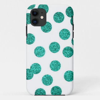 coque iphone Turquoise Parties scintillant