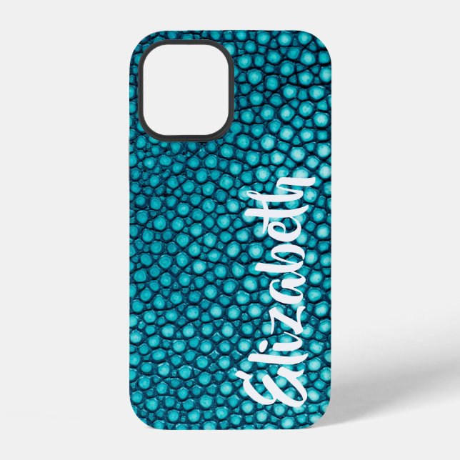 Coque iPhone Turquoise Stingray (Verso)