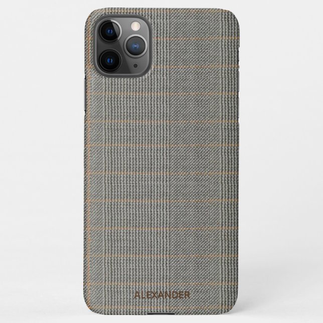 Coque iPhone Tweed Look Personnalisé Hommes Budget des femmes (Dos)