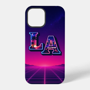 Coque iPhone 12 Pro Typographie Art Néon de Style Californie des Année