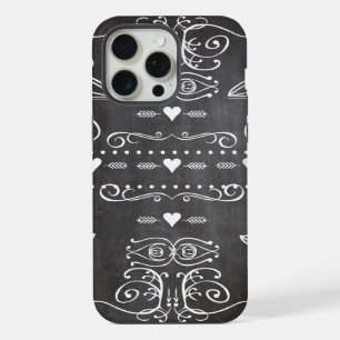 Coque iPhone 15 Pro Max Typographie de tableau noir Art