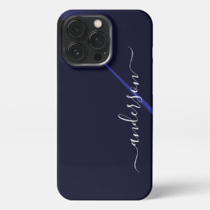 Etui iPhone 13 Pro Typographie minimaliste moderne monogrammée