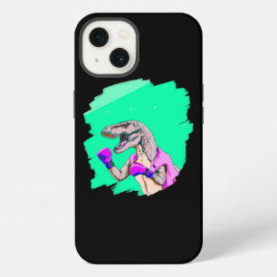 Etui iPhone 13 Tyrannosaurus Rex T Rex Cool de boxe Dinosaure drô