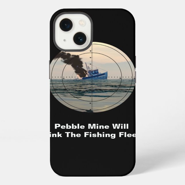 Coque iPhone U-29 - Arrêtez la mine de Pebble (Verso)