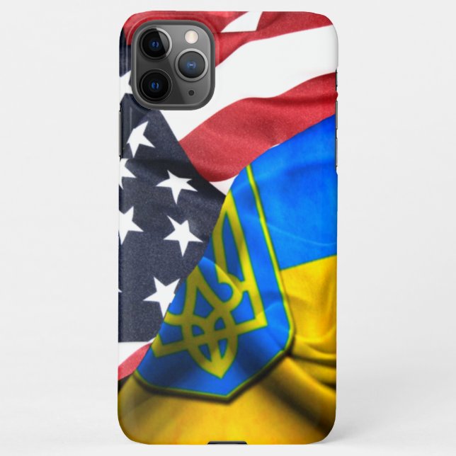 Coque iPhone Ukraine Amérique amies pour toujours (Dos)