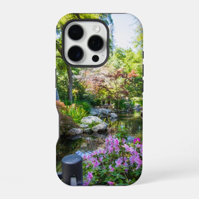 Coque iPhone un beau paysage printanier dans le jardin (Verso)