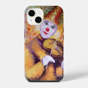 Coque Pour iPhone 14 Un clown mignon jouant du violon