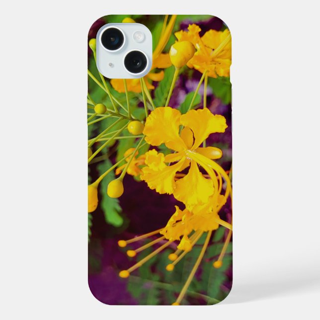 Coque iPhone Un design classique avec une touche florale vibran (Verso)