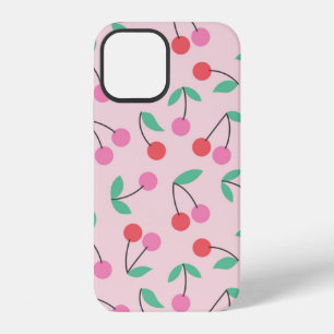 Coque iPhone 12 Un design motif sans couture en cerisier mignon. V