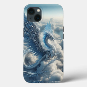 Etui iPhone 13 Un dragon génial entouré de nuages