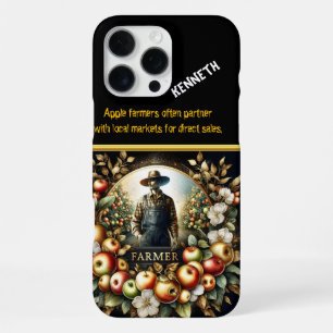 Coque iPhone 16 Pro Max Un fermier s'occupe des vergers d'Apple d'automne