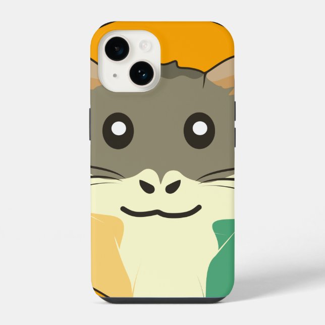 Coque iPhone Un hamster ludique et drôle (Verso)