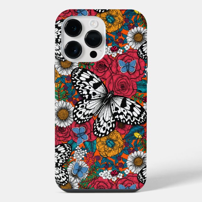 Coque iPhone Un jardin coloré (Verso)
