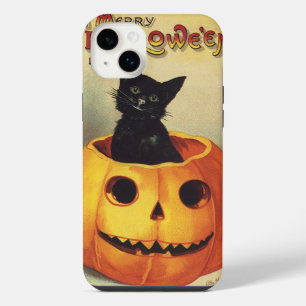 Un joyeux Halloween par Ellen Clapsaddle, Chat Vin